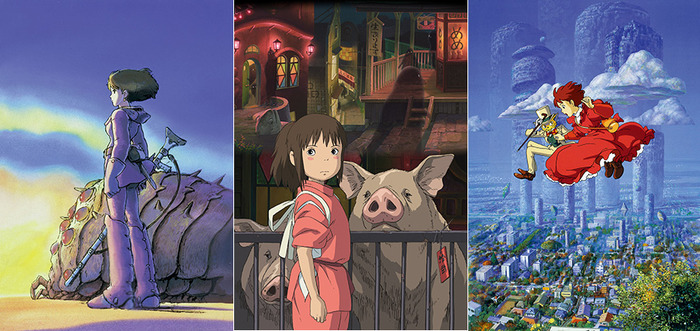 『風の谷のナウシカ』-(C) 1984 Studio Ghibli・H＆『千と千尋の神隠し』-(C) 2001 Studio Ghibli・NDDTM＆『耳をすませば』-(C)1995 柊あおい/集英社・Studio Ghibli・NH