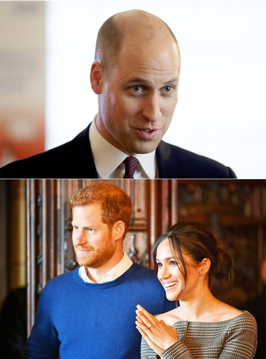 ウィリアム王子＆ヘンリー王子＆メーガン・マークル-(C)Getty Images