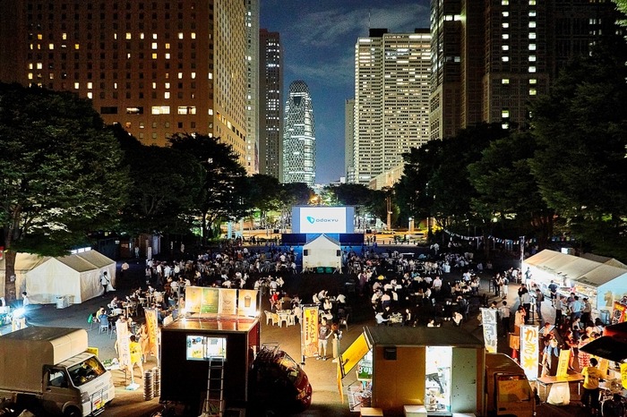 Screen@Shinjuku Central Park 2019～小田急沿線・クラフトビール新酒解禁祭りmini～　上映会場イメージ