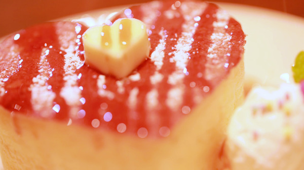 縁結びの効果があるかも 幸せを運ぶハートのパンケーキ