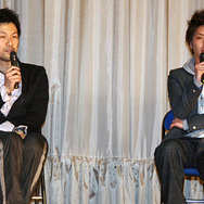 『Sweet Rain 死神の精度』の公開を記念しての筧昌也監督特集のトークイベントに登場した筧監督と石田卓也。