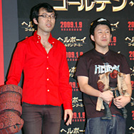 スペシャルゲストとして来場したジョイマンの高木晋哉と池谷和志。
