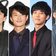 （左から）「ラヴソング」主演の福山雅治、「ゆとりですがなにか」の岡田将生、松坂桃李、柳楽優弥