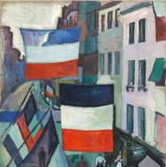 1906年 ラウル・デュフィ《旗で飾られた通り》Photo: （c） Georges Meguerditchian - Centre Pompidou, MNAM-CCI