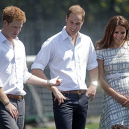 ヘンリー王子、ウィリアム王子、キャサリン妃 -(C) Getty Images