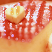 縁結びの効果があるかも 幸せを運ぶハートのパンケーキ 画像