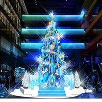 『アナ雪』クリスマスツリーが登場！美しい氷の魔法の世界を表現 画像