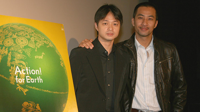 『ヤンヤン』ティーチインにて（左から）チェン・ヨウチェ監督＆ホワン・チェンウェイ