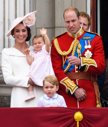 英ウィリアム王子＆キャサリン妃＆ジョージ王子 ＆シャーロット王女-(C)Getty Images