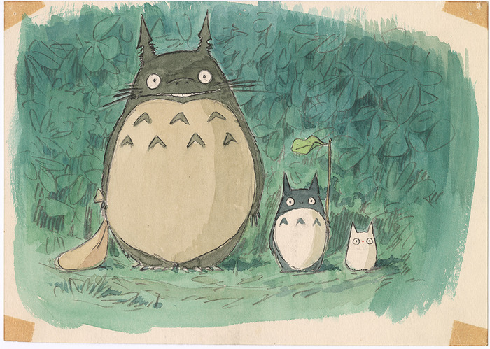 『宮崎駿展』イメージ画『となりのトトロ』(1988)イメージボード 宮崎駿（C） 1988 Studio Ghibli