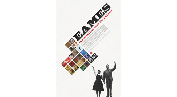 『ふたりのイームズ：建築家チャールズと画家レイ』海外版ポスター
