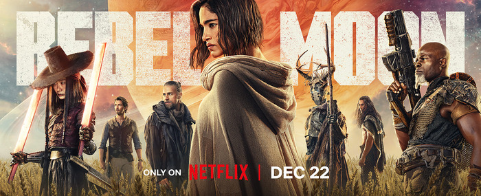 Netflix映画『REBEL MOON：パート1 炎の子』12月22日（金）より世界独占配信Netflix映画『REBEL MOON：パート2 傷跡を刻む者』24年4月19日（金）より世界独占配信