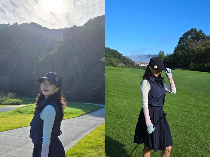 韓国人俳優と結婚した日本人女性・アヤネさん、産後ダイエットは大成功!圧巻のゴルフウェア姿を披露【PHOTO】