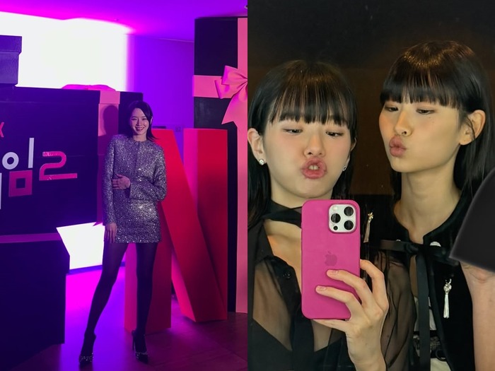 女優パク・ギュヨン、『イカゲーム2』共演のイケメン年上俳優まで笑顔に!「今日、過去一可愛い」【PHOTO】