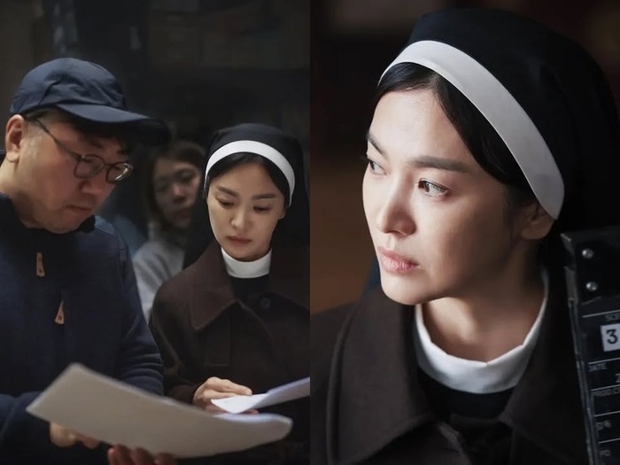 ソン・ヘギョは修道服を着ても美しい…役に“憑りつかれた”俳優たちのビハインドカットを公開!