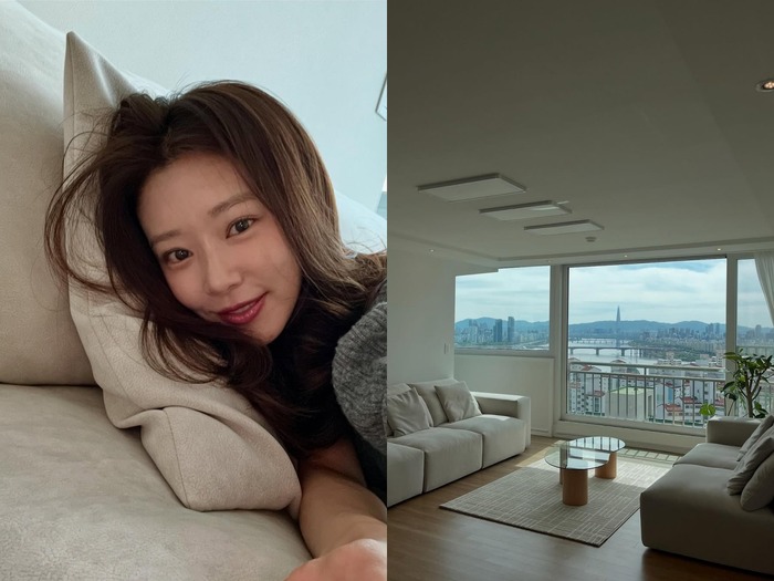 『離婚保険』女優イ・ジュビン、ソウルの街並みを一望できる新居を公開「こんな家に住みたい」【PHOTO】