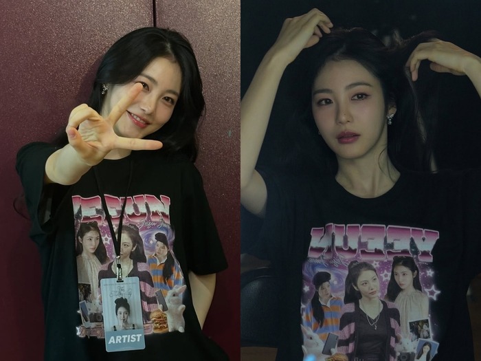 Tシャツを着てもあふれる高級感…女優シン・イェウン、初ファンミの舞台裏を公開【PHOTO】