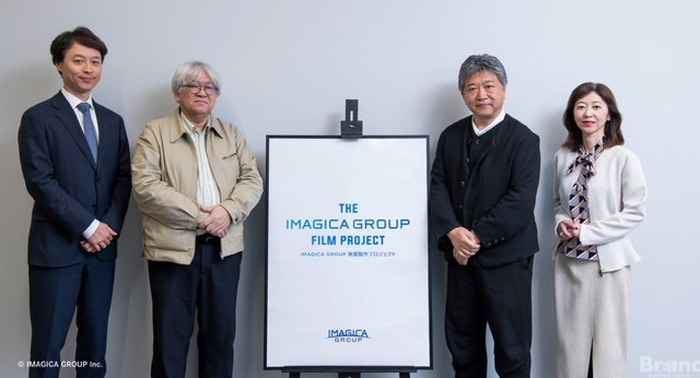 左から、株式会社IMAGICA GROUP 代表取締役社長 長瀬俊二郎氏、審査員の市山尚三氏、是枝裕和氏、坂野ゆか氏