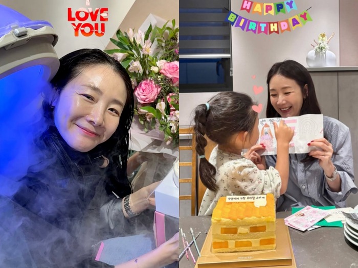 女優チェ・ジウ、愛娘に祝われた50歳の誕生日…笑顔あふれる瞬間を公開【PHOTO】