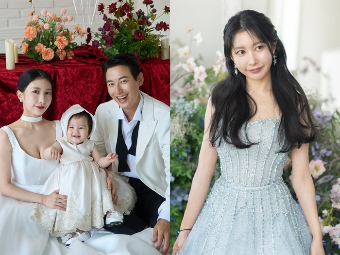 “推し”だった韓国スターと結婚した日本人女性、娘の1歳記念に家族写真を公開!「炎上ドレス」姿も【PHOTO】