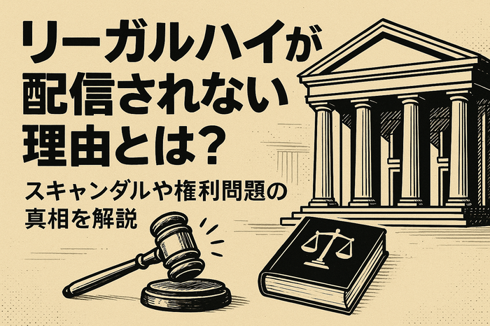 リーガルハイが配信されない理由とは?スキャンダルや権利問題の真相を解説