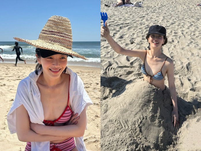 『イカゲーム』女優パク・ギュヨンが夏を満喫！華奢なスタイルに目が釘付け【PHOTO】
