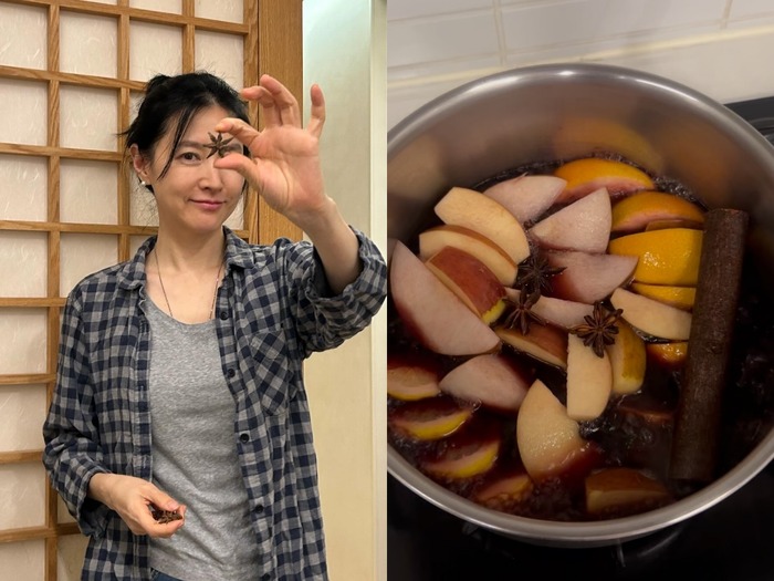 イ・ヨンエが一足先にクリスマス気分！手作りヴァンショーを楽しむ“穏やかな夜”【PHOTO】