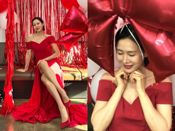 「息子さんも驚いてるはず」ソン・イェジン、息を呑む“超絶美脚”を披露【写真】