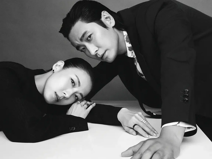 チュ・ジフン×ハ・ジウォンの魅惑的なツーショット…触れ合いながらも交わらぬ視線【PHOTO】