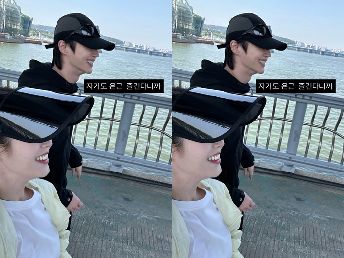 IU＆ビョン・ウソク、喜びの漢江デート!? 視聴率上昇の『21世紀の大君夫人』オフショットで愉快なやり取り【PHOTO】