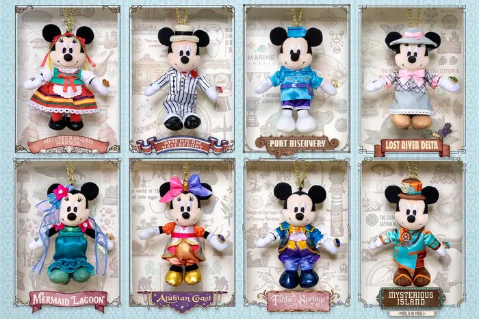 ぬいぐるみチャーム　東京ディズニーシー25周年“スパークリング・ジュビリー”©Disney ©Disney/Pixar