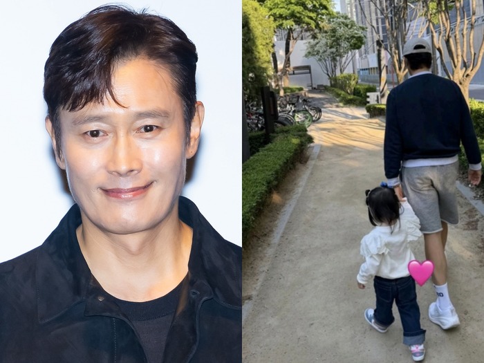 俳優イ・ビョンホンと娘がお散歩！ママが捉えた“温かな瞬間”に反響【PHOTO】