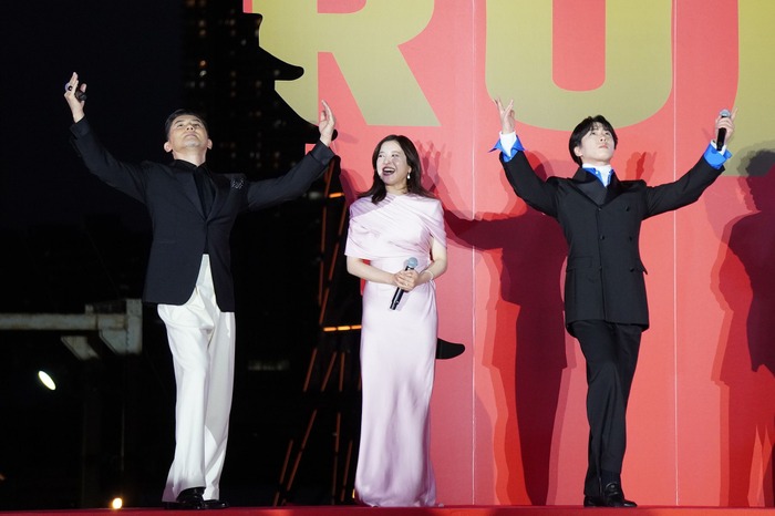 本木雅弘、吉高由里子、宮舘涼太／『黒牢城』ジャパンプレミア