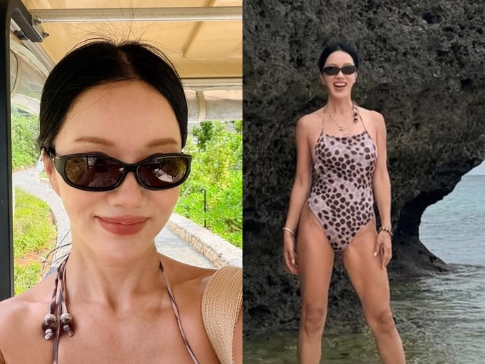 “56歳“のオム・ジョンファが魅せた圧巻の美スタイル!ヒョウ柄を着こなす女王の風格に驚嘆!