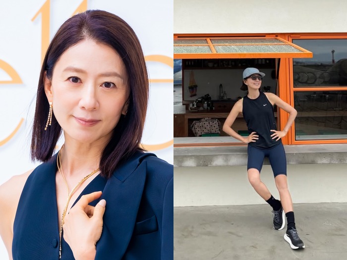 キム・ヒエ、還暦目前とは思えない“驚異のレギンス姿”。すらりスタイルに目が釘付け！【PHOTO】