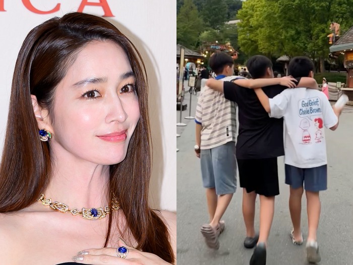 女優イ・ミンジョン、ぐんと成長した息子＆娘を自慢！“身長はママ譲り？” 【PHOTO】