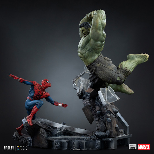 『マーベル』 【アイアン・スタジオ スタチュー】「アートスケール」1/10スケール スパイダーマン vs ハルク