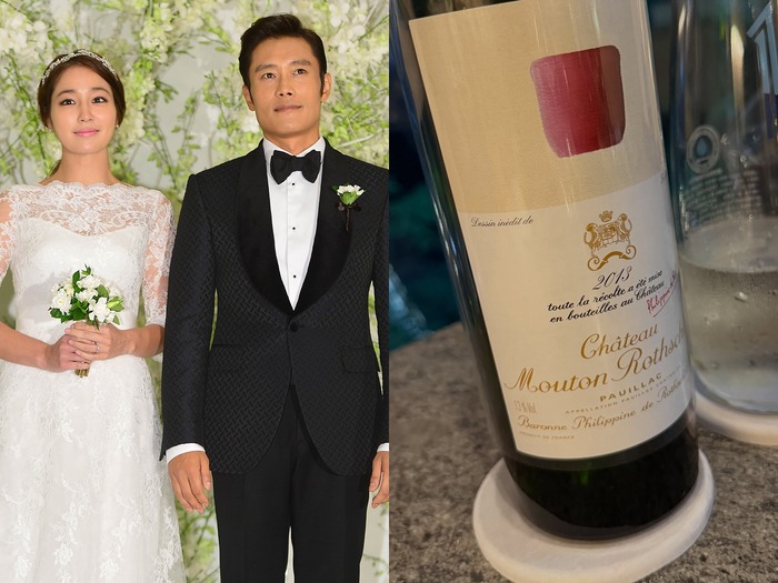 イ・ビョンホン&イ・ミンジョン夫妻、“結婚13周年”を超高級ワインで祝福!【写真】