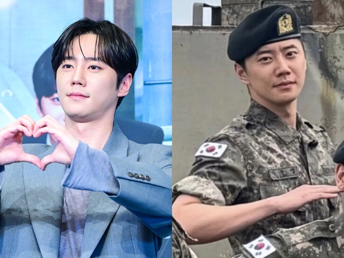 軍服務中の俳優イ・ジュニョン、軍服姿で“大バズリ”中のダンスチャレンジを披露！【写真】