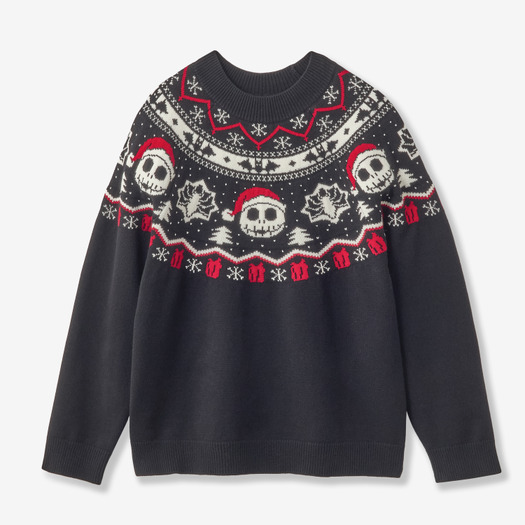 ユニセックスクリスマスニット「ナイトメアー・ビフォア・クリスマス/ジャック」11,900円© Disney