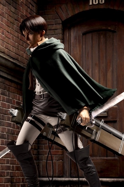 USJ ユニバーサルスタジオ　進撃の巨人 コスプレ衣装 セット　調査兵団　A13 リヴァイ兵長、USJに降臨！ 調査兵団を体験せよ「進撃の巨人