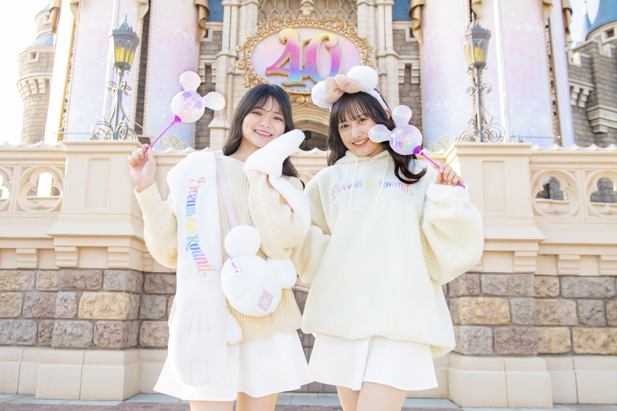 東京ディズニーリゾート40周年・ビッグシルエット トレーナーレディース