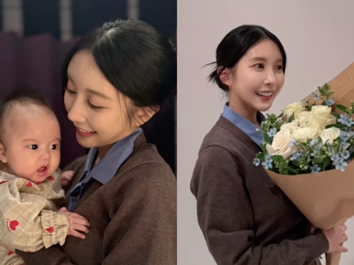 韓国人俳優と結婚した日本人女性・アヤネさん、若返った!? “新米ママ