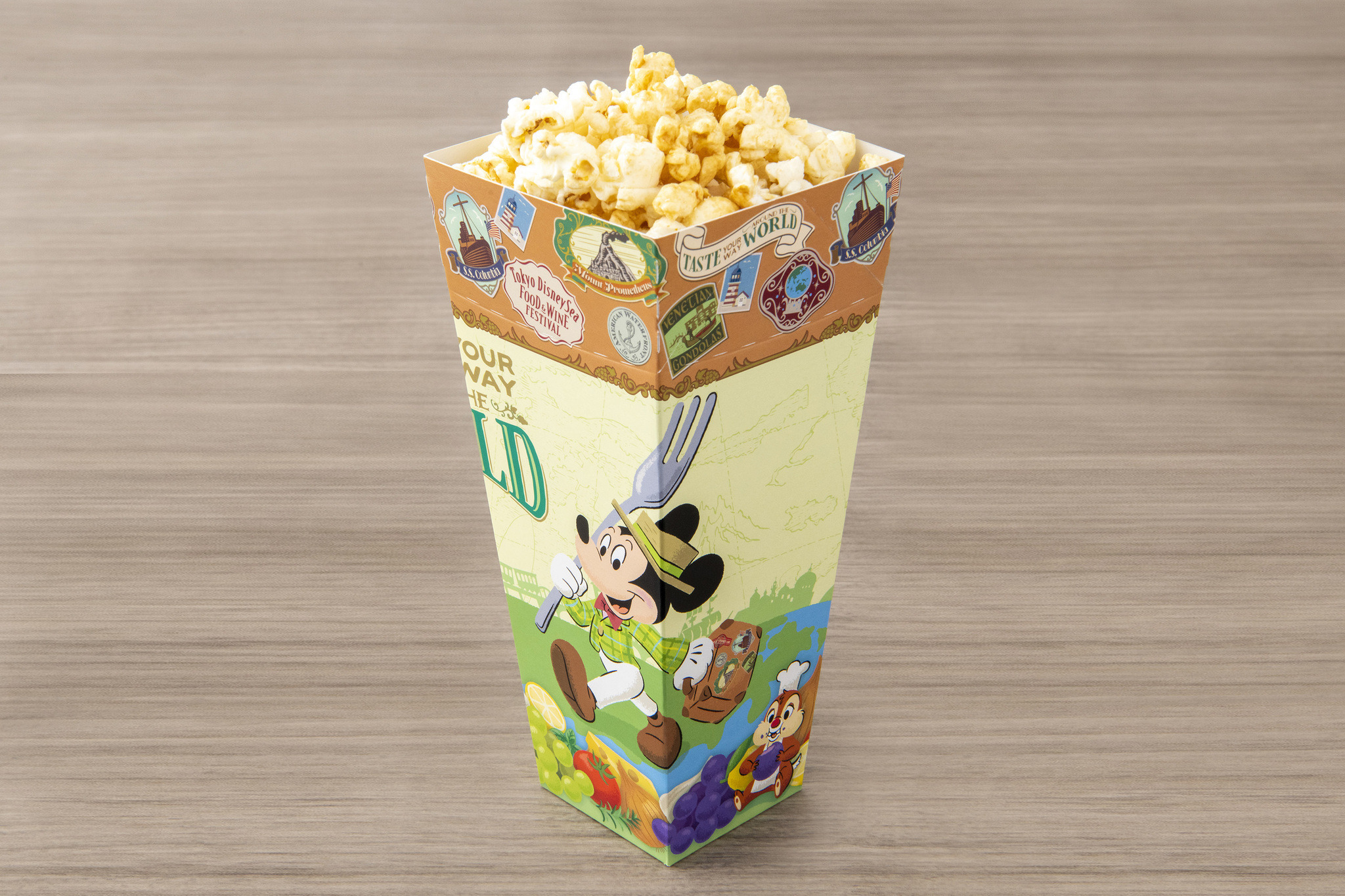 ディズニー】新しいポップコーンフレーバー「ホタテガーリックバター