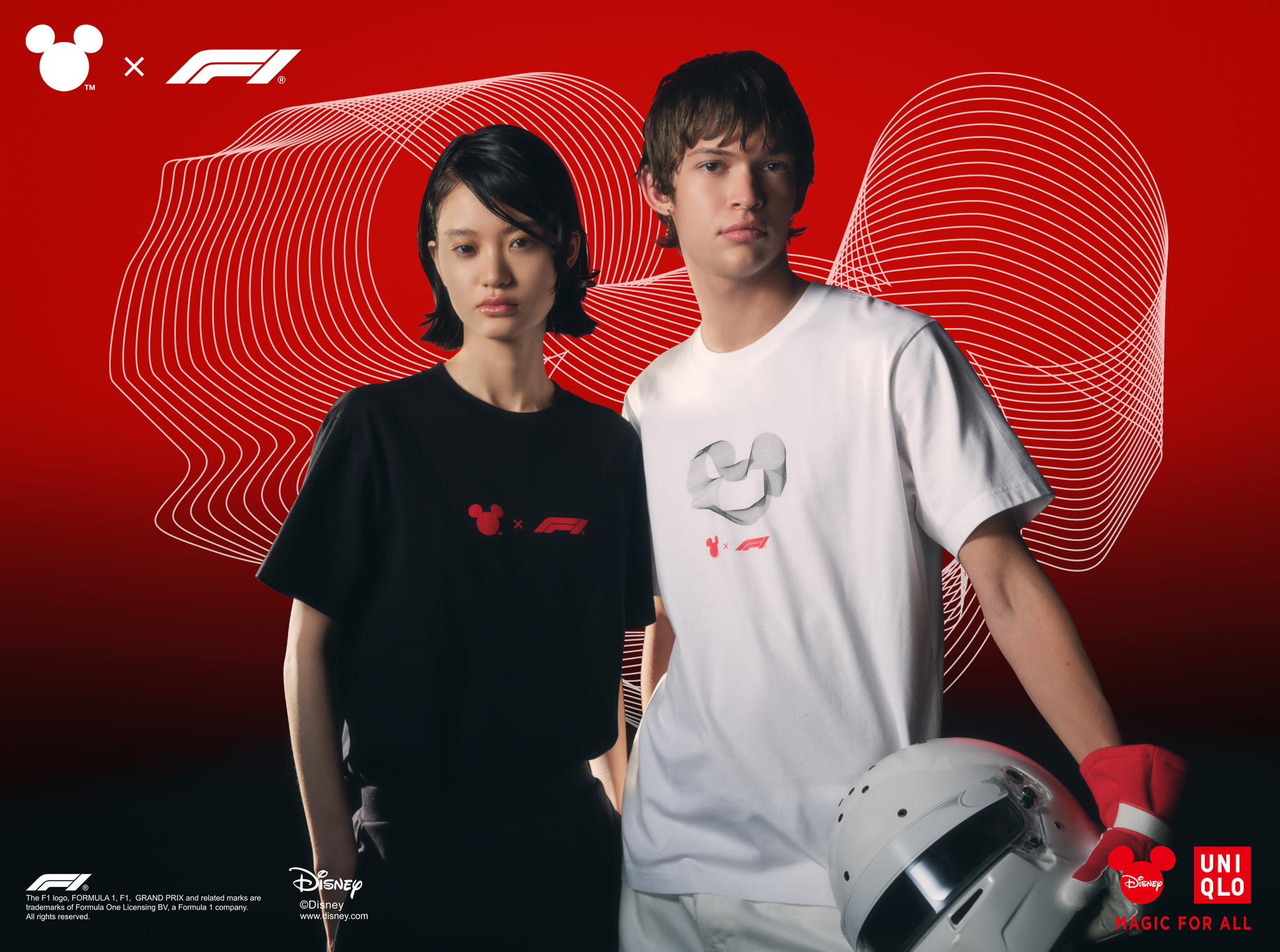 ミッキーマウスのモチーフも！ディズニー＆Formula1＆ユニクロ初タッグ