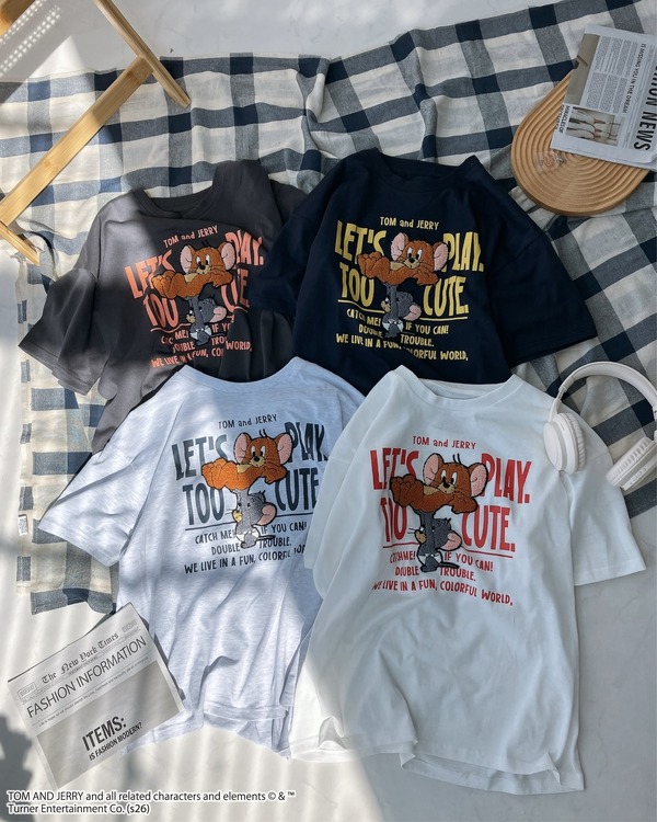 AS KNOW AS plusから「トムとジェリー」のTシャツ発売！“ジェリーと 