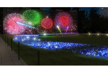 東京ミッドタウンで花火を堪能 バカルディ期間限定カフェも同時オープン Cinemacafe Net