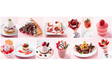 3時のおやつ お台場 ヴィーナスフォートに12種類のいちごスイーツが大集合 とちおとめ Strawberry Fair Cinemacafe Net