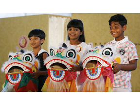 『スラムドッグ＄ミリオネア』の子役たち、チャリティ活動で香港訪問 画像