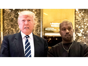 カニエ・ウェスト、ドナルド・トランプ氏と米国の問題について話し合い 画像